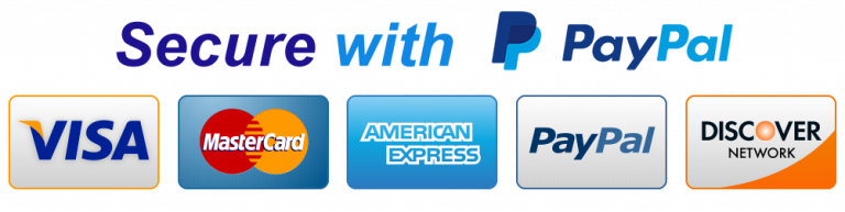 Secure Payments - Visa, Mastercard, American Express, PayPal, Apple Pay